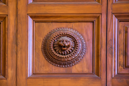 Door knocker - Rome, Italyの写真素材