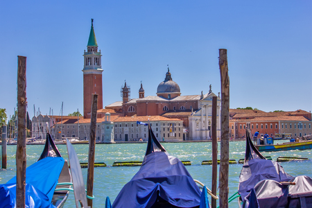 View of the Church of San Giorgio Maggiore Veniceの写真素材