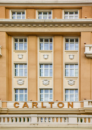 Hotel Carlton logo in Bratislavaのeditorial素材