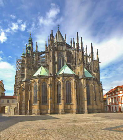The Metropolitan Cathedral of Saints Vitus in Pragueの写真素材