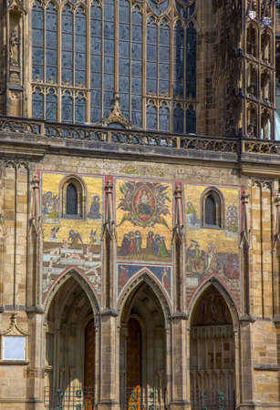 The Metropolitan Cathedral of Saints Vitus in Pragueの写真素材
