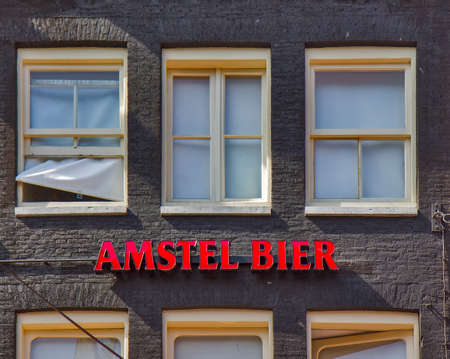 Amstel sign in Amsterdamのeditorial素材