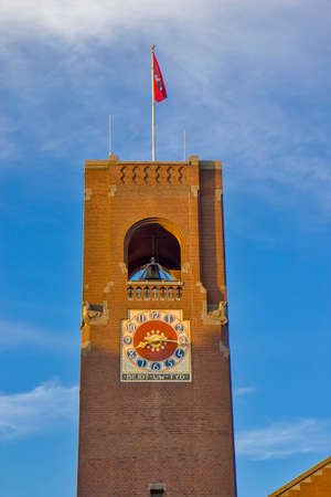 Clock tower in Amsterdam