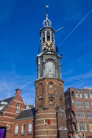 Church in center of Amsterdam, Netherlandsの写真素材