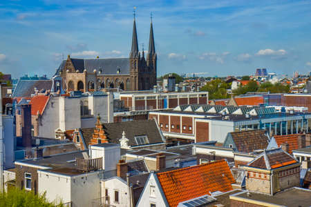 View of the houses in Amsterdam