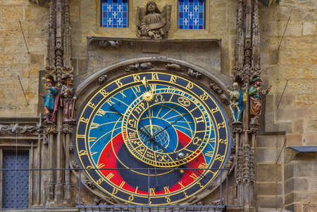 The Prague Astronomical Clock, or Prague Orloj, is a medieval astronomical clock located in Pragueのeditorial素材