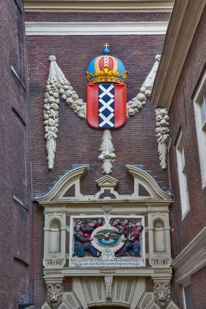 Detail from Dutch national museum in Amsterdam.のeditorial素材