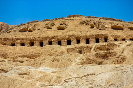 Tombs of the Nobles in Luxor, Egyptの写真素材