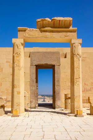 Door at the mortuary Temple of Hatshepsut, Egypt