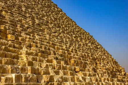 Great Pyramid of Giza in Kairo, Egyptの写真素材