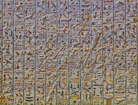 Inside the Egyptian Pharaoh tomb in the Valley of the Kings, Thebes, Luxor, Egypt