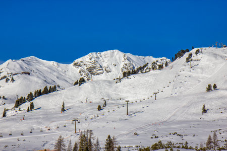 Ski resort Obertauern in Austrian alpsの写真素材