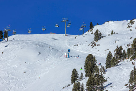 Ski resort Obertauern in Austrian alpsの写真素材