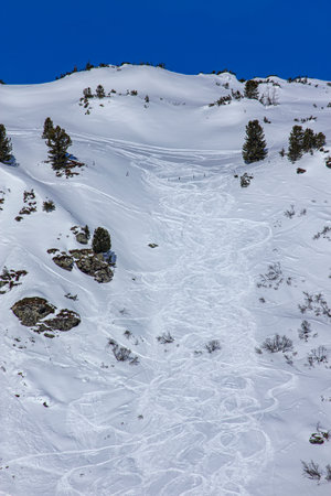 Ski resort Obertauern in Austrian alpsの写真素材