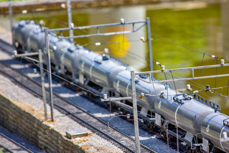 View of the cargo train station - miniature
