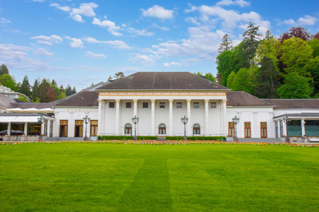 White Kurhaus - Casino - building in Baden-Badenの写真素材