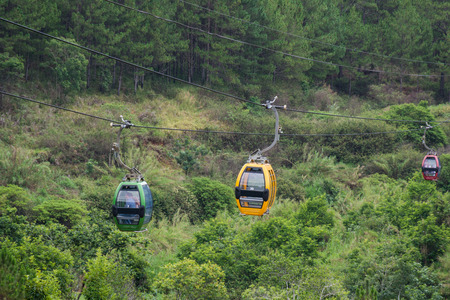 Dalat Cable Car way at Robin Hill, Vietnam