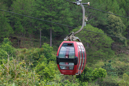 Dalat Cable Car way at Robin Hill, Vietnam