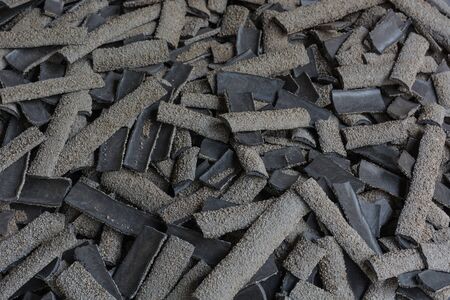 Slag flux after welding from submerge arc weld processの写真素材