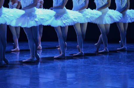 Live performance of ballet Swan lake の写真素材