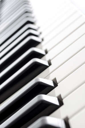 Electronic piano keyboard keys の写真素材