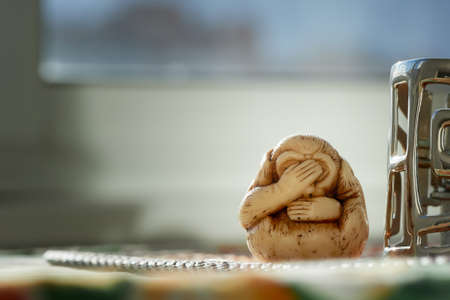 monkeys hear no evil, see no evil, speak no evilの写真素材