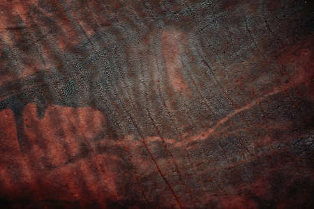 A grunge brown leather used like backgroundの写真素材