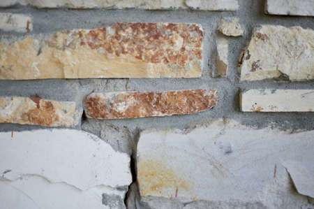 Gray stone wall background.
