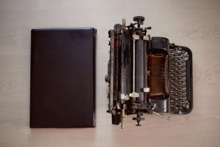 The typewriter and the computer, the times and progress. The view from the topの写真素材