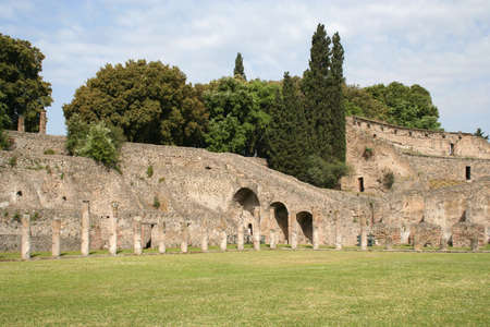 Pompeii near Naples, Italyの写真素材
