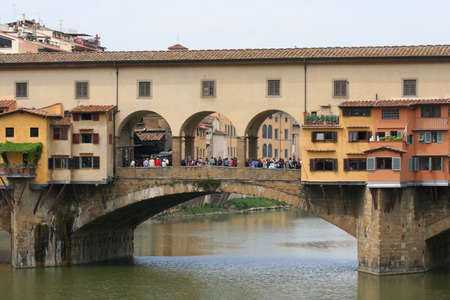 oldest bridge in Florenceの写真素材