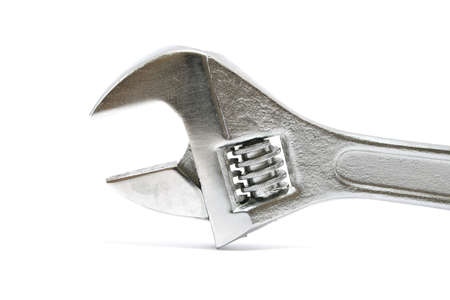 Large 12 inch long adjustable wrenchの写真素材