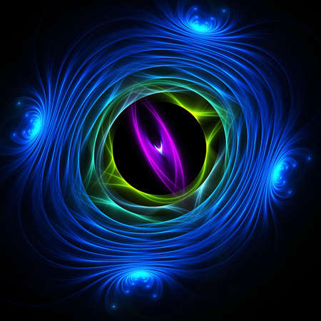 intricate royal blue fractal for use in creative designs or futuristic backgroundsの写真素材