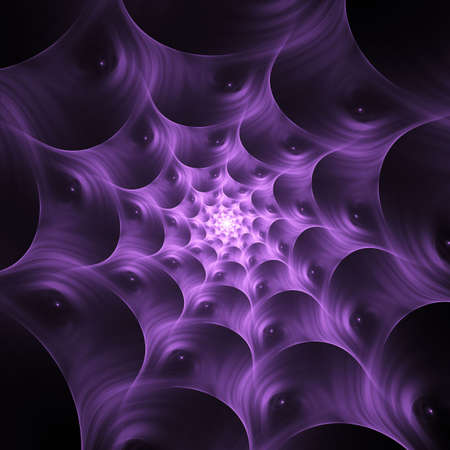 Lilac spiral web like fractalの写真素材