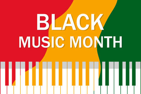Black Music Month celebrated annually in June.のイラスト素材