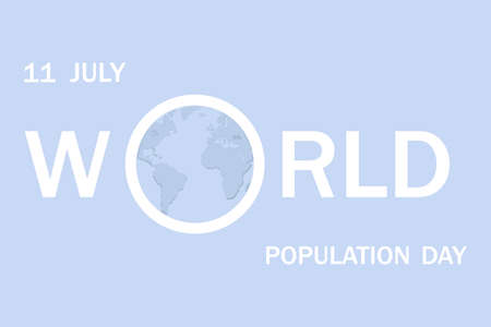 World population day celebration banner.のイラスト素材