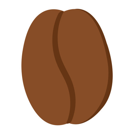 Cute cartoon style coffee bean.のイラスト素材