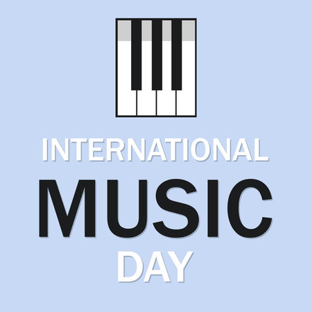 International Music Day conceptual banner.のイラスト素材