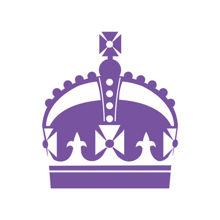 Kings crown engraving. Coronation concept.のイラスト素材