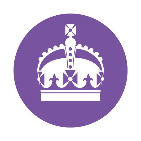 Kings crown silhouette. Coronation concept.のイラスト素材