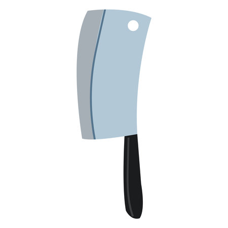 Cartoon style meat cleaver knive.のイラスト素材
