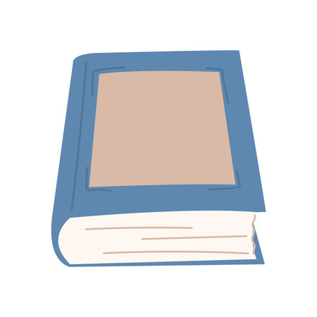 Cute cartoon style blue book.のイラスト素材