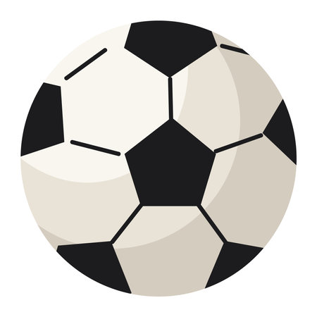Cute cartoon style soccer ball.のイラスト素材