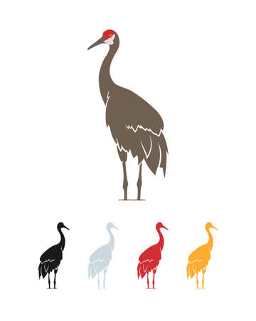 Vector illustration of stork.のイラスト素材
