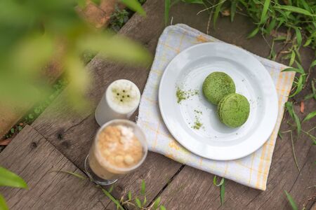 Green macaroons