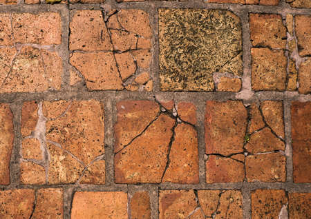 Crack brickの写真素材