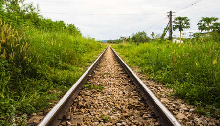 Long rail wayの写真素材