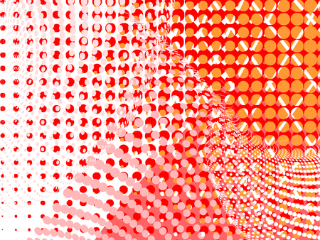 vector halftone effect, illusion of the gradient, place for text
