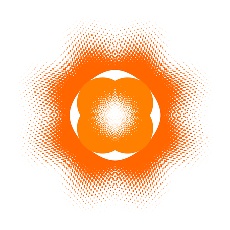 abstract button, vector halftone effectのイラスト素材