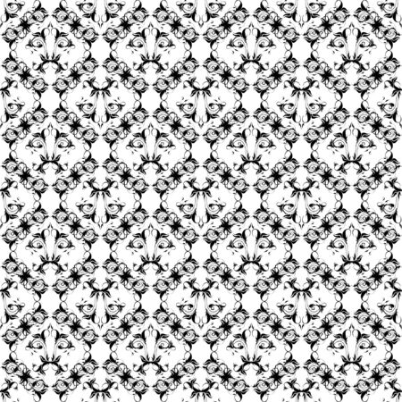 Seamless pattern, vector, floral ornamentのイラスト素材